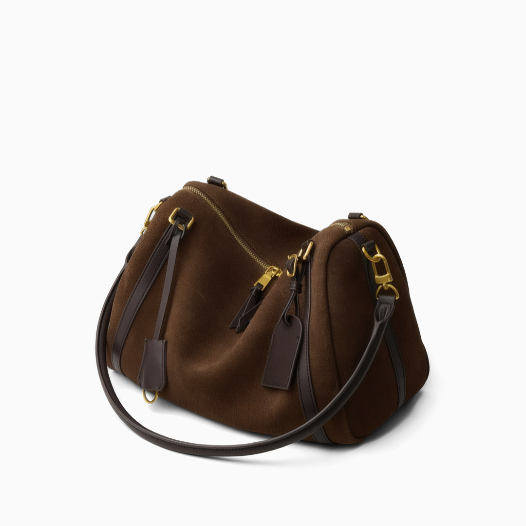 Voyageur Suede Shoulder Bag