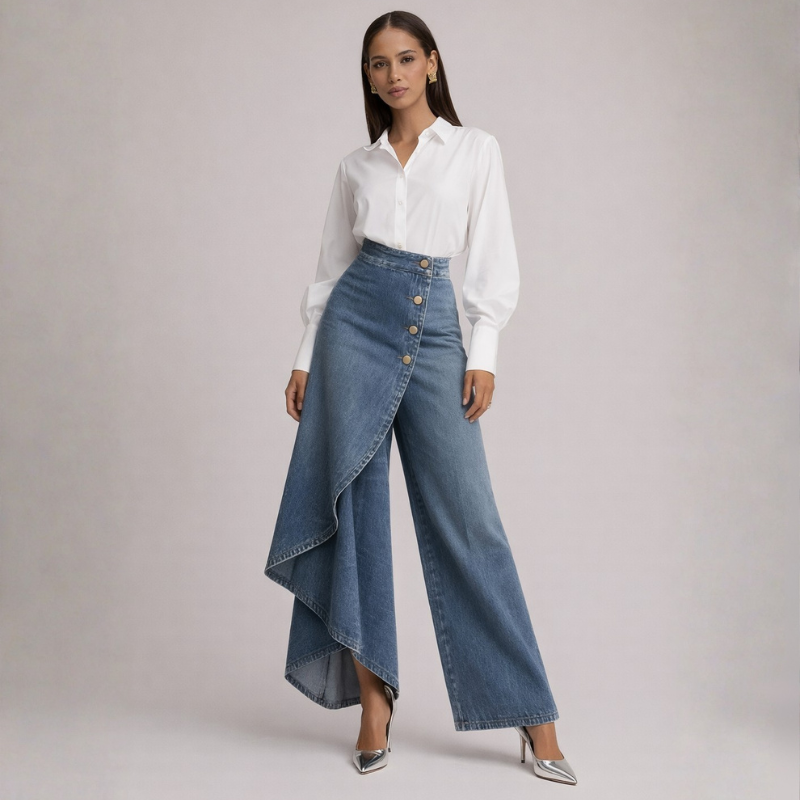 Becca Denim Skirt Pants