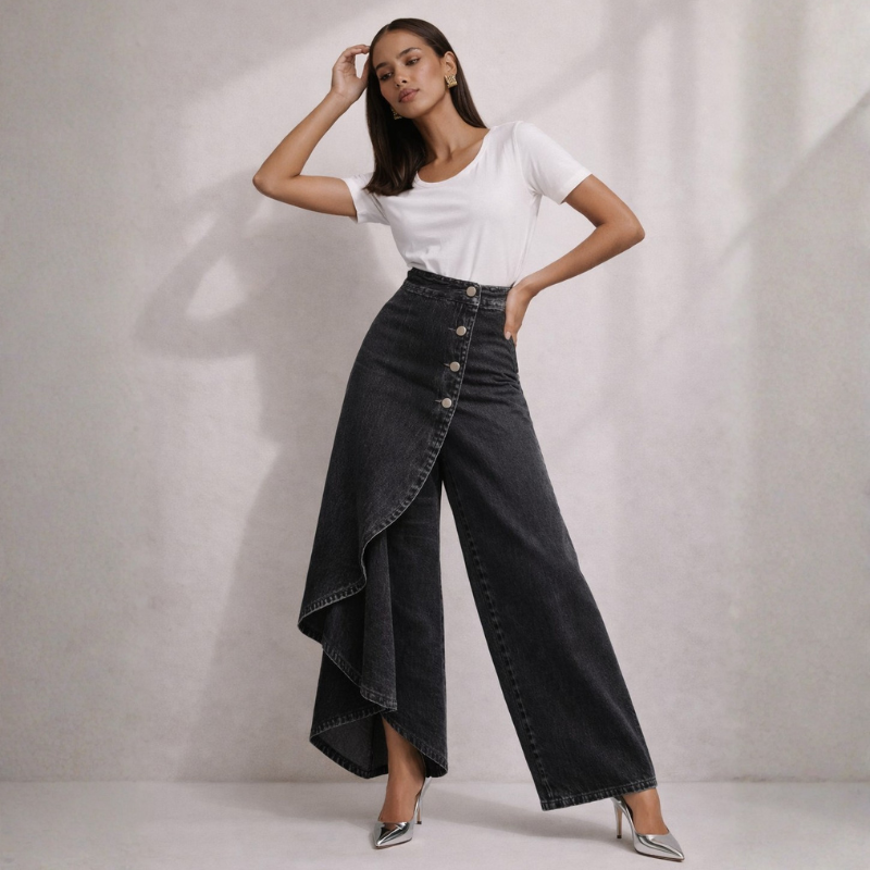 Becca Denim Skirt Pants