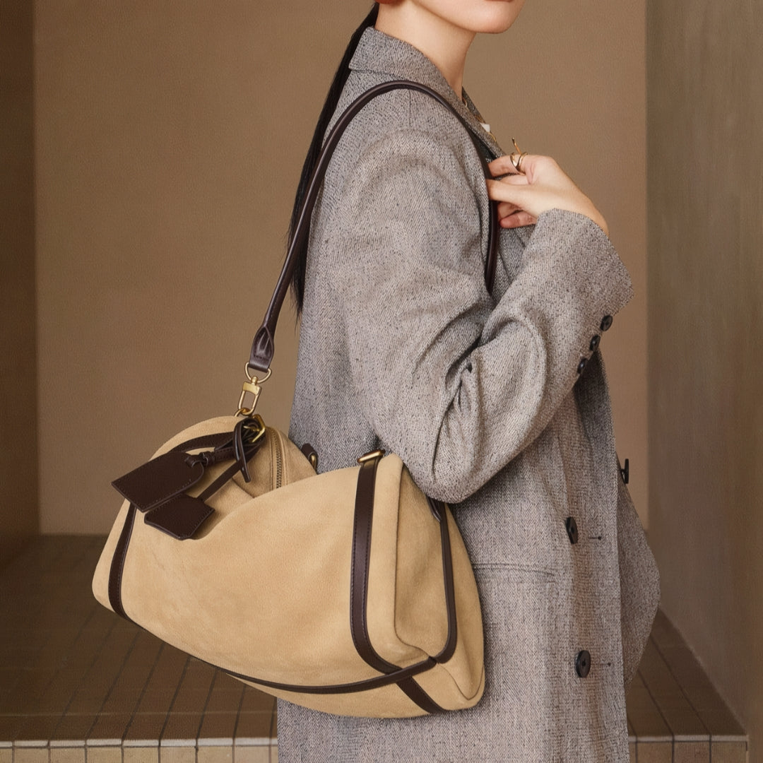 Voyageur Suede Shoulder Bag
