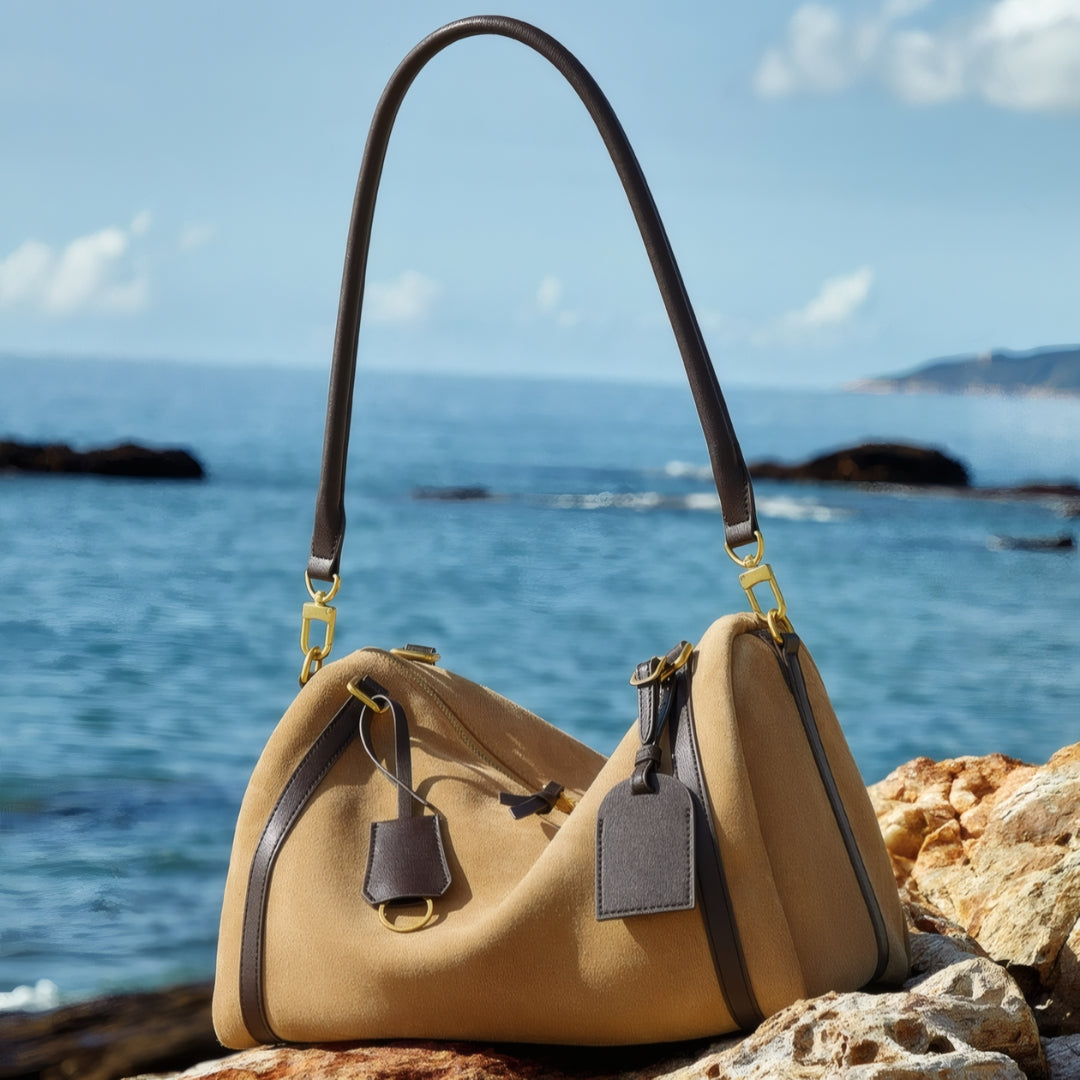 Voyageur Suede Shoulder Bag