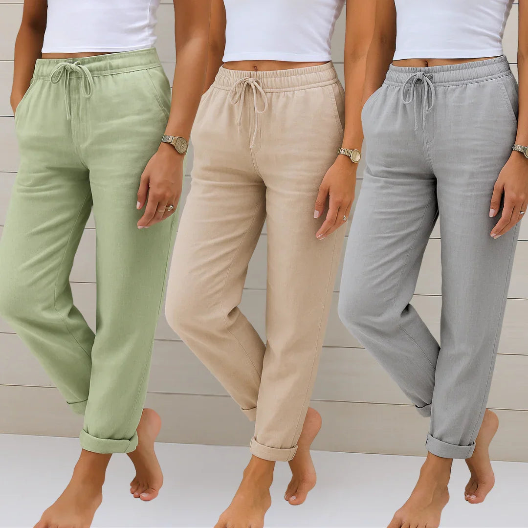 Adrianna™ Premium Linen Stretch Trousers
