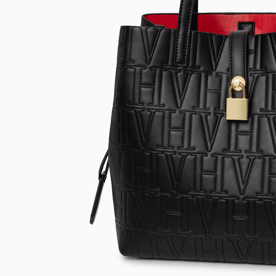 VH Embossed Shoulder Bag