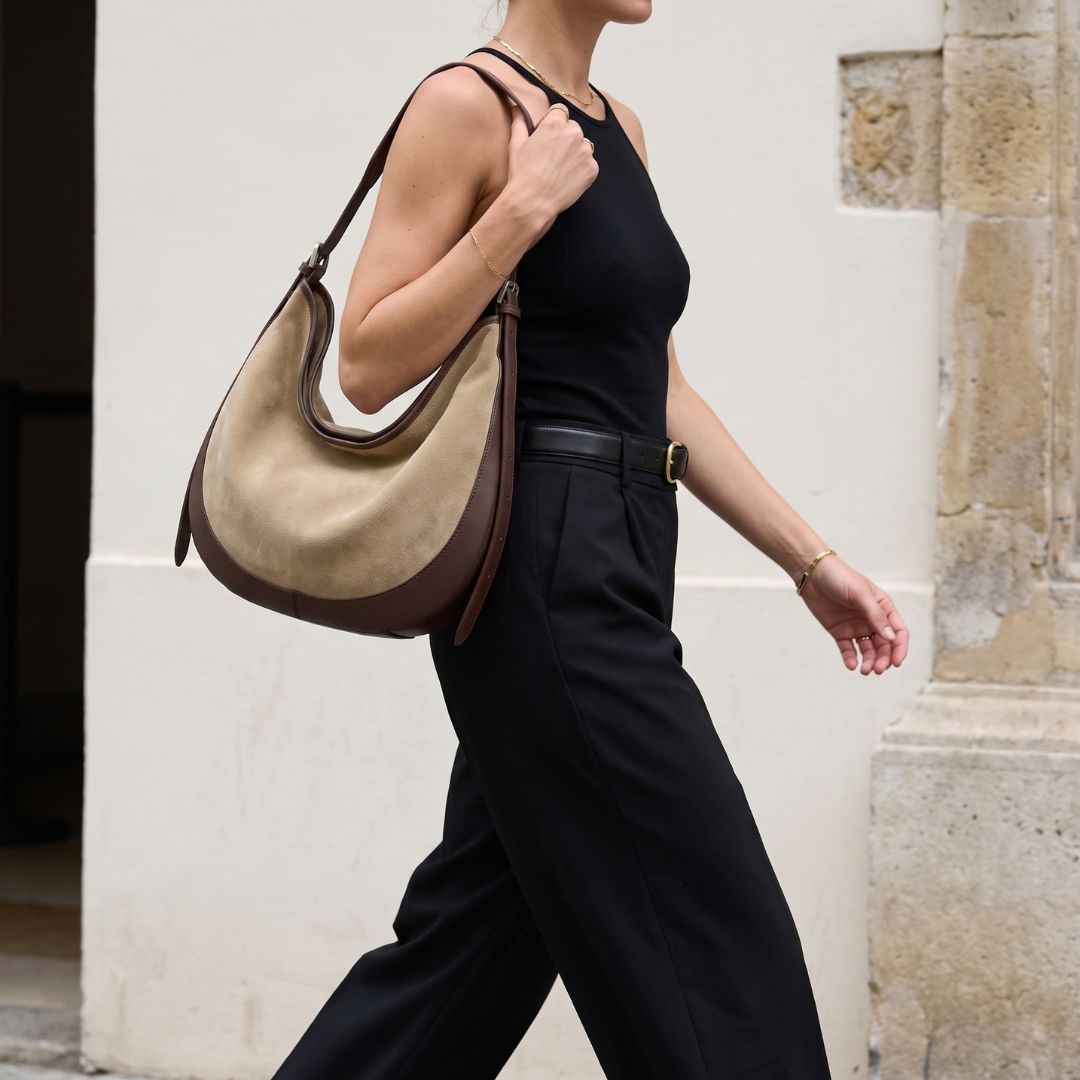 Halcyra Crescent Shoulder Bag