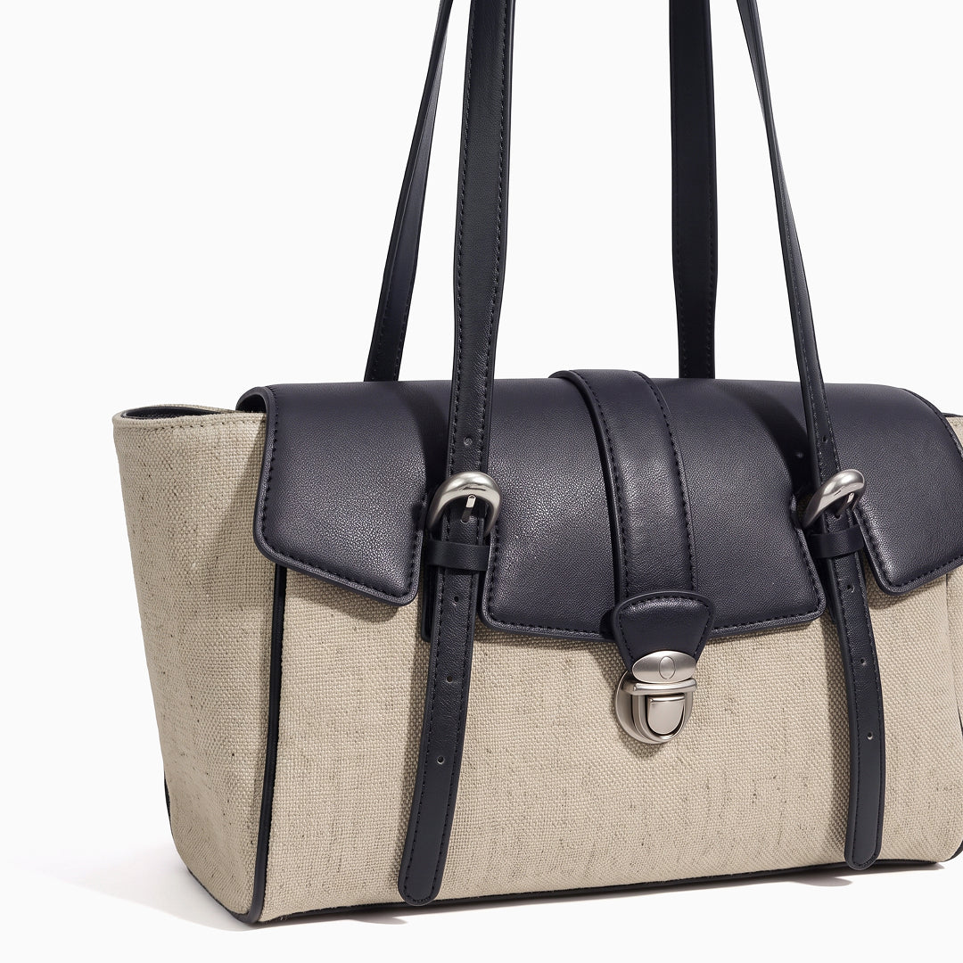 Marisette Two-Tone Shoulder Bag