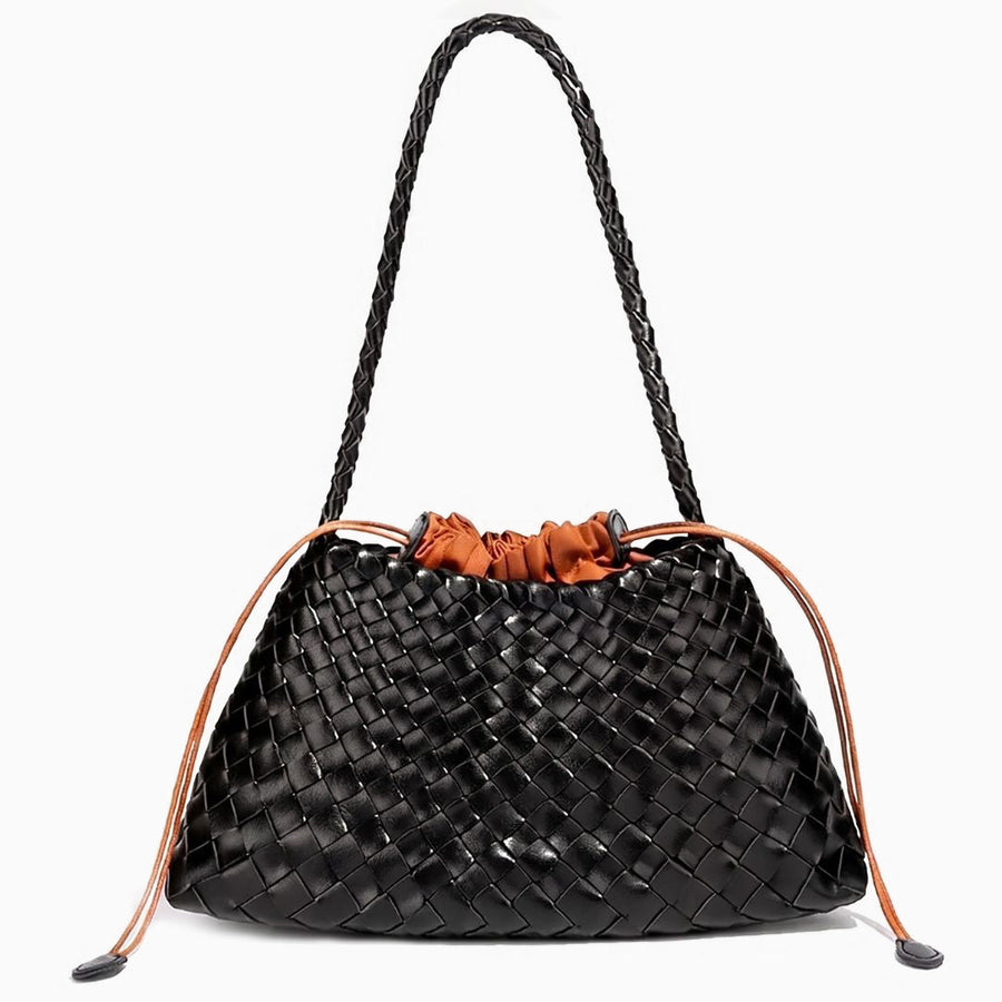 Tessa Woven Drawstring Shoulder Bag