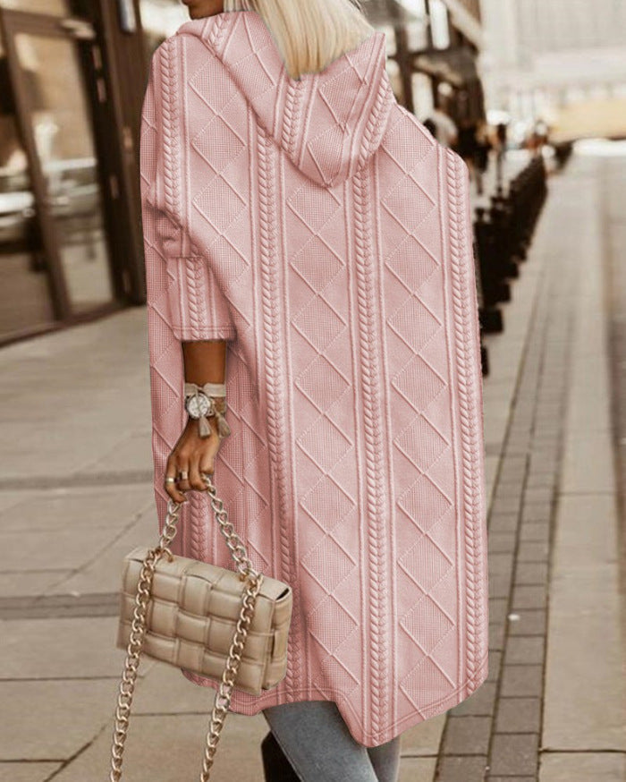 Sienna - Long Hooded Cardigan