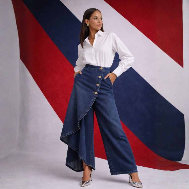 Becca Denim Skirt Pants
