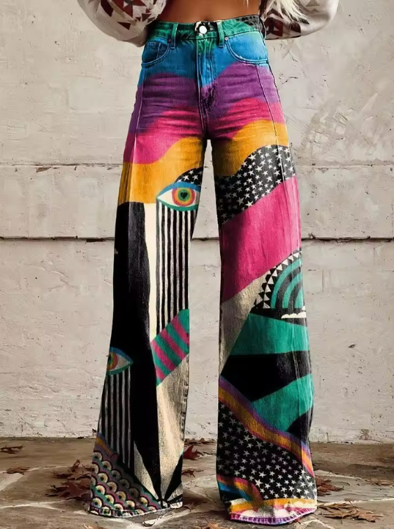 Talia - Flared Pants Boho Chic